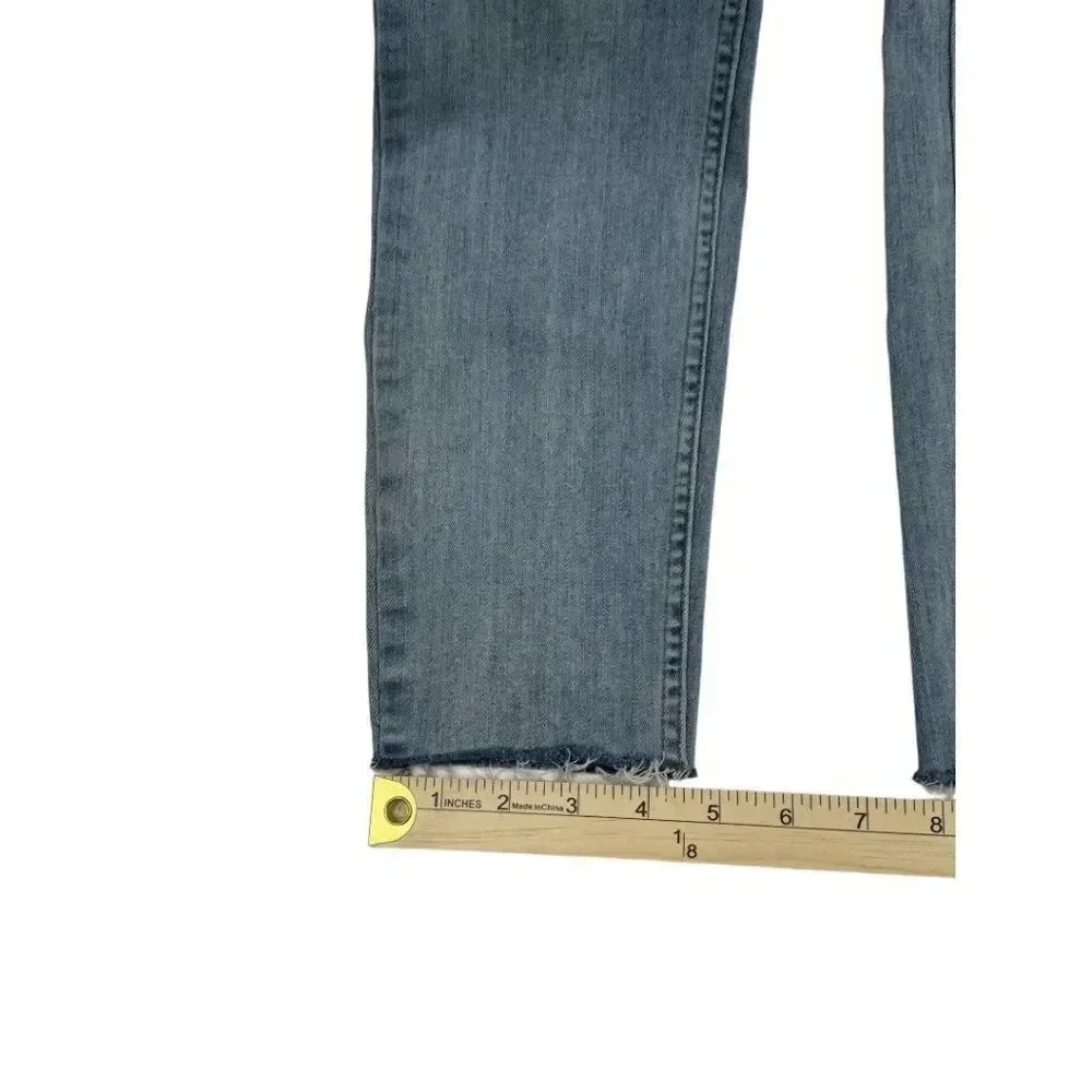 Free People Button Fly Raw Hem Jeans - Picture 9 of 10